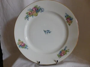 SD Limoges Francia Gran Plato Redondo en Porcelana Decoración Cestas de Rosas - Imagen 1 de 11