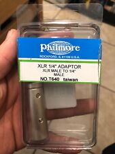 NEW! Philmore T640 XLR Male to 1/4” Male Adaptor *HIGH QUALITY*