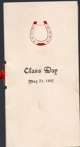 Thetford Academy - Old 1907 Class Day Mini Pocket Program - Vermont - Bild 1 von 2