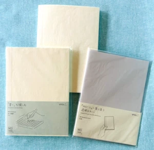 Midori Notebooks 2 ~ A5 Grid Idea Diaries & 1 Cover ~ MD Paper ~ NEW - Picture 1 of 17