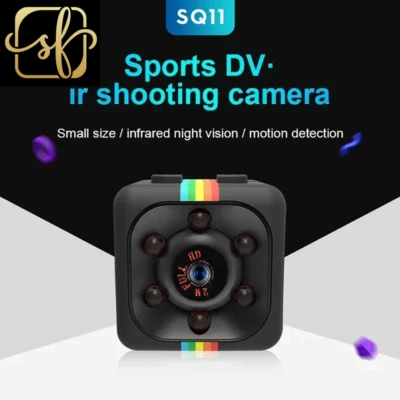 SQ11 Mini Telecamera Antenna ad Alta Definizione per Sport all'Aperto, Mini Dispositivo Opaco, N - Immagine 1 di 4