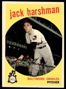 1959 Topps Jack Harshman Baltimore Orioles #475 - Bild 1 von 2