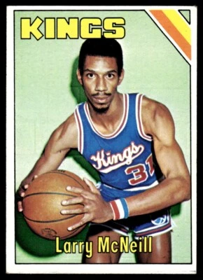 1975-76 Topps Basketball Larry McNeill RC Kansas City Kings #142 EX-MT - Image 1 of 2