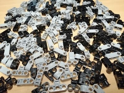 LEGO TECHNIC 200 Stück hellgraue und schwarze Verbinder versch. Ausführungen - Bild 1 von 4