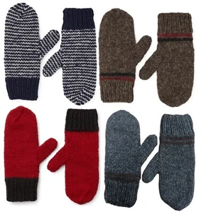 Filson Wolle Handarbeit Fäustlinge MADE IN CANDA gestreift einfarbig blau grau rot braun CC - Bild 1 von 5