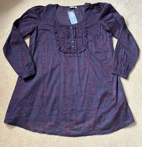 Ladies Blooming Marvellous Maternity Ditzy Floral Print Blouse Size 10 BNWT Navy - Picture 1 of 5