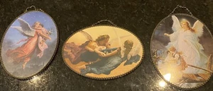 Galerie Grafik Inc Flue viktorianischer Stil Engel & Kinder 3-teiliges Set Bilder - Bild 1 von 11