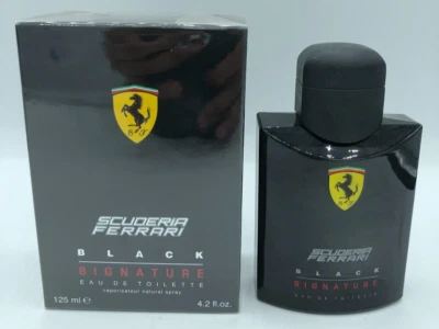 SCUDERIA FERRARI BLACK SIGNATURE COLONIA Hombres 125 ml EDT Spray DESCONTINUADO Foto 1 de 3
