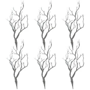 6pcs Artificial Tree Branches Blue Dried Tree Branches Decorative Antler Drie... - Picture 1 of 9