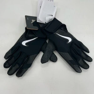 Guantes de bateo Nike Youth Hyperdiamond 2.0 Dri-Fit negros juveniles medianos - Imagen 1 de 5