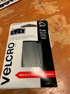 NIP VELCRO Brand Industrial Strength Extreme 3 inch x 1 inch 2 strips Outdoors - Picture 1 of 4