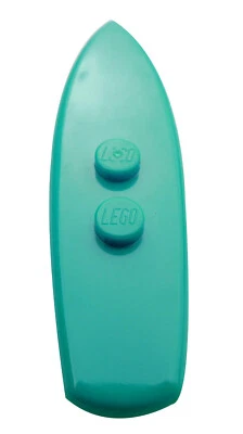 Lego 2 Stück Surfbrett in mittel azurblau (medium azure) 90397 Friends City Neu - Bild 1 von 2