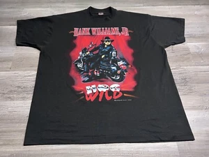 Camiseta De Colección Años 90 Hank William Jr. Iron Horse Tour Música Country 2XL 1995 EE. UU. - Imagen 1 de 10