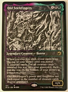 MTG Old Stickfingers (Showcase) Innistrad: Midnight Hunt 321 Rare - Picture 1 of 1