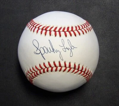 Sparky Lyle Signed Official Rawlings American League Baseball JSA Authenticated - Image 1 of 4