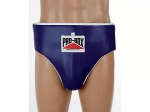 Pro Box Boxing Abdominal Guard Groin Adult Mens Foul Protector Abdo Guard Blue - Picture 1 of 12