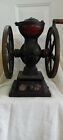 Rare ANTIQUE CAST IRON LANDERS FRARY &amp; CLARK TWO WHEEL COFFEE GRINDER MILL No 20