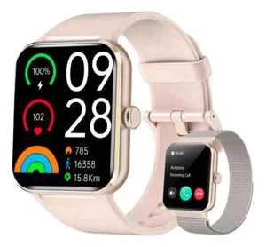 Sport Fitness Tracker Bluetooth Smartwatch Pulsuhr Damen Armband Uhr Wasserdicht - Bild 1 von 12