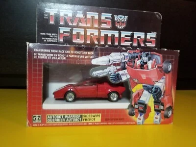 Sideswipe Countach Takara Vintage Transformers G1 Figure Original Canadian Red - Image 1 of 4