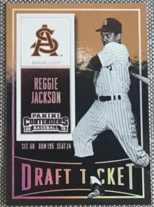 2015 Panini Contenders #80 REGGIE JACKSON Season Ticket Arizona State #d /99 HOF - Picture 1 of 2