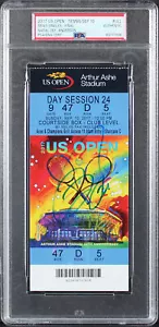 Rafael Nadal Signed 2017 US Open Men's Singles Final Full Ticket Stub PSA Slab - Picture 1 of 2