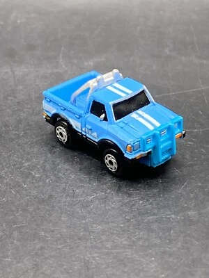 Micro Máquinas Datsun 4x4 Off Road Azul Camioneta Pick Up Rayas Galoob Juguete De Colección Foto 1 de 4