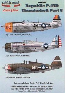 Calcomanía realista 1/48 Republic P-47D Thunderbolt Pt 8 para Tamiya - 48-046 - Imagen 1 de 2