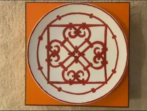 HERMES GUADALQUIVIR BALCON DU DINNER PLATE 26cm NEW - Picture 1 of 2