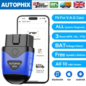 AUTOPHIX 3610 Car Diagnostic Tool BT All Systems OBD2 Scanner for IOS & Android - Picture 1 of 15