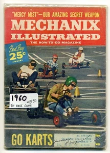 Vintage Mechanix Illustrated How-To-Do Magazine January 1960 Go Karts Mercy Mist - Picture 1 of 2