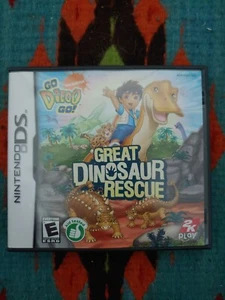 Go, Diego, Go Great Dinosaur Rescue (Nintendo DS, 2008) Completo y Probado - Imagen 1 de 3