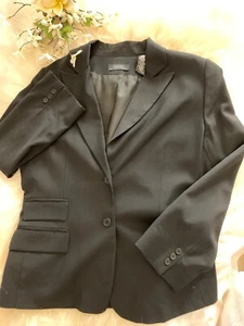 Identity by Lord & Taylor Damen Gr. 10 Blazer Wollmischung schwarz gefüttert - Bild 1 von 9