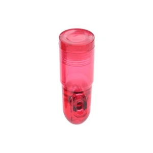 Red Snuff Box Acrylic Plastic Snuff Bottle Bullet Snuff Pocket Pipe 20x49mm New - Picture 1 of 5