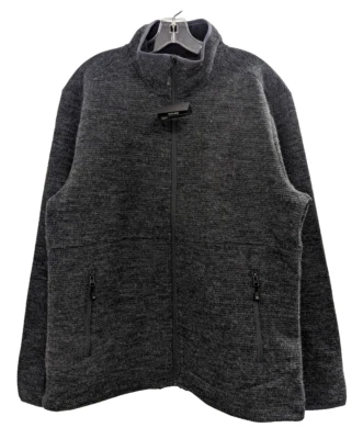 Stormtech Kodiak Knit Mens Large Gray Full Zip Microfleece Outdoor Casual Jacket - Image 1 of 4