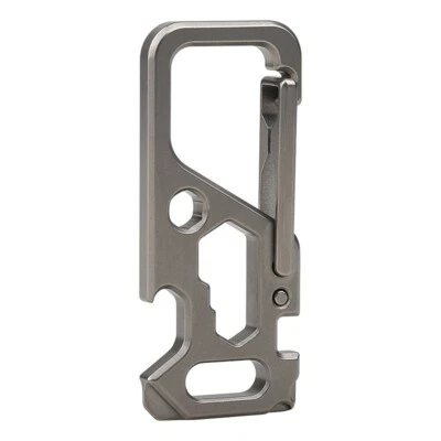 TC4 Titanium Mechanic Key Chain Carabiner Bottle Opener Outdoor Multi EDC Tools - Image 1 of 4