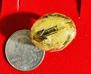 21C 21K 875 Gold Unique Style Dome Ring Fits 6/6.5” 3.1g Womens - Picture 1 of 24