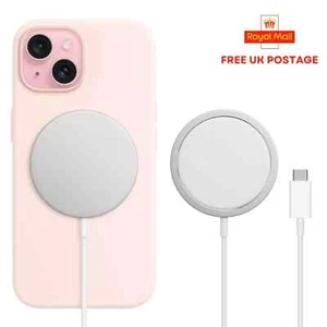 15W Fast Wireless Charger For Apple MagSafe iPhone 16 15 14 13 12 XR XS Pro Max - Picture 1 of 8