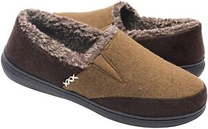 Zigzagger Men's Fuzzy Microsuede Moccasin Home Slippers Fluffy House Shoes Indoo