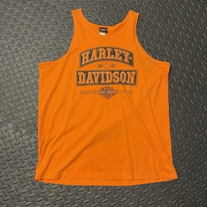 Camiseta Harley Davidson Para Hombre Talla 2XL Naranja Sin Mangas Pensacola Florida - Imagen 1 de 9