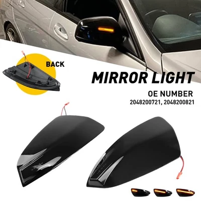 LED Dynamic Turn Signal Side Mirror Lights For Mercedes Benz S204 W204 Vito W639 - Image 1 of 4
