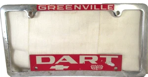 Vintage Greenville Dart Cadillac Cadillac Nummernschildrahmen - Bild 1 von 10