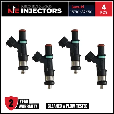 Reman Fuel Injector Set 14-19 Suzuki Outboard DF 90 110 115 140 15710-82K50 - Image 1 of 4