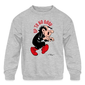 Sneaky Gargamel 'Up to No Good' - The Smurfs Mischievous Design Kids' Crewneck - Picture 1 of 7
