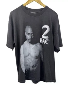 Vintage 90s Tupac 2Pac Only God Can Judge Me Memorial Rap Tee Shirt Sz L RARE - Picture 1 of 6