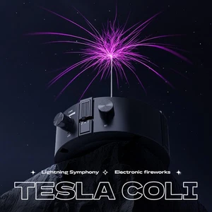 Tesla Coil Lightning Bluetooth Music Box Arc Lightning Wireless Demo Kit EU Plug - Bild 1 von 21