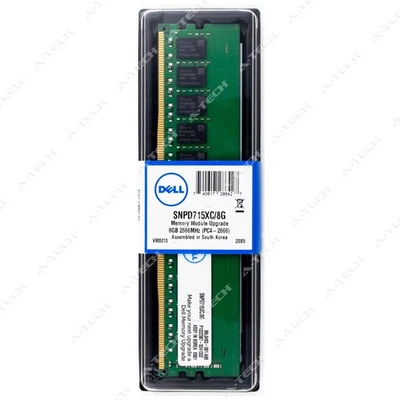 Dell 8GB DDR4 ECC UDIMM AA335287 SNPD715XC/8G Factory Sealed Server Memory RAM - Image 1 of 2