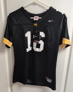 NIKE TEAM IOWA HAWKEYES NCAA SCHWARZ #16 TRIKOT JUGEND LARGE 12-14 - NEU MIT ETIKETT - Bild 1 von 6