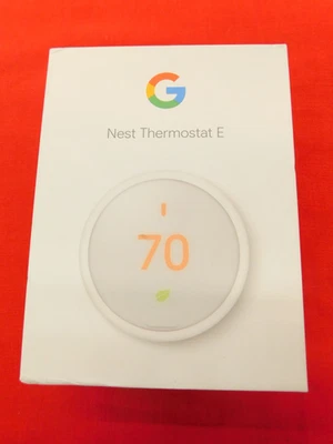 New OPENED BOX Google Thermostat E Programmable Smart Thermostat White A0063 - Image 1 of 4