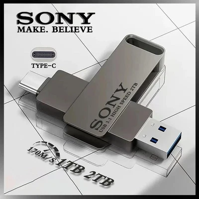 Sony Type C USB Flash Drive 2TB 1TB 512GB 256GB High Speed Metal Pendrive
