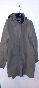 Rohan Hilltop Jacket Mens Medium M Green Zip Rain Coat Barricade Long Hooded - Picture 1 of 7
